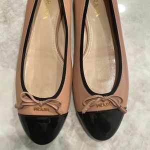 Prada flats extremely comfortable but run a little large.